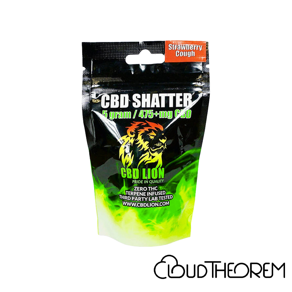 CBD Lion CBD Concentrate Strawberry Cough Shatter Lab Report